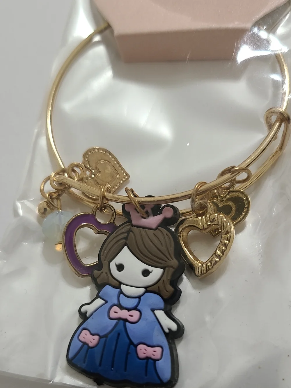 Princess Chloe Girls Gold Charm Bracelet